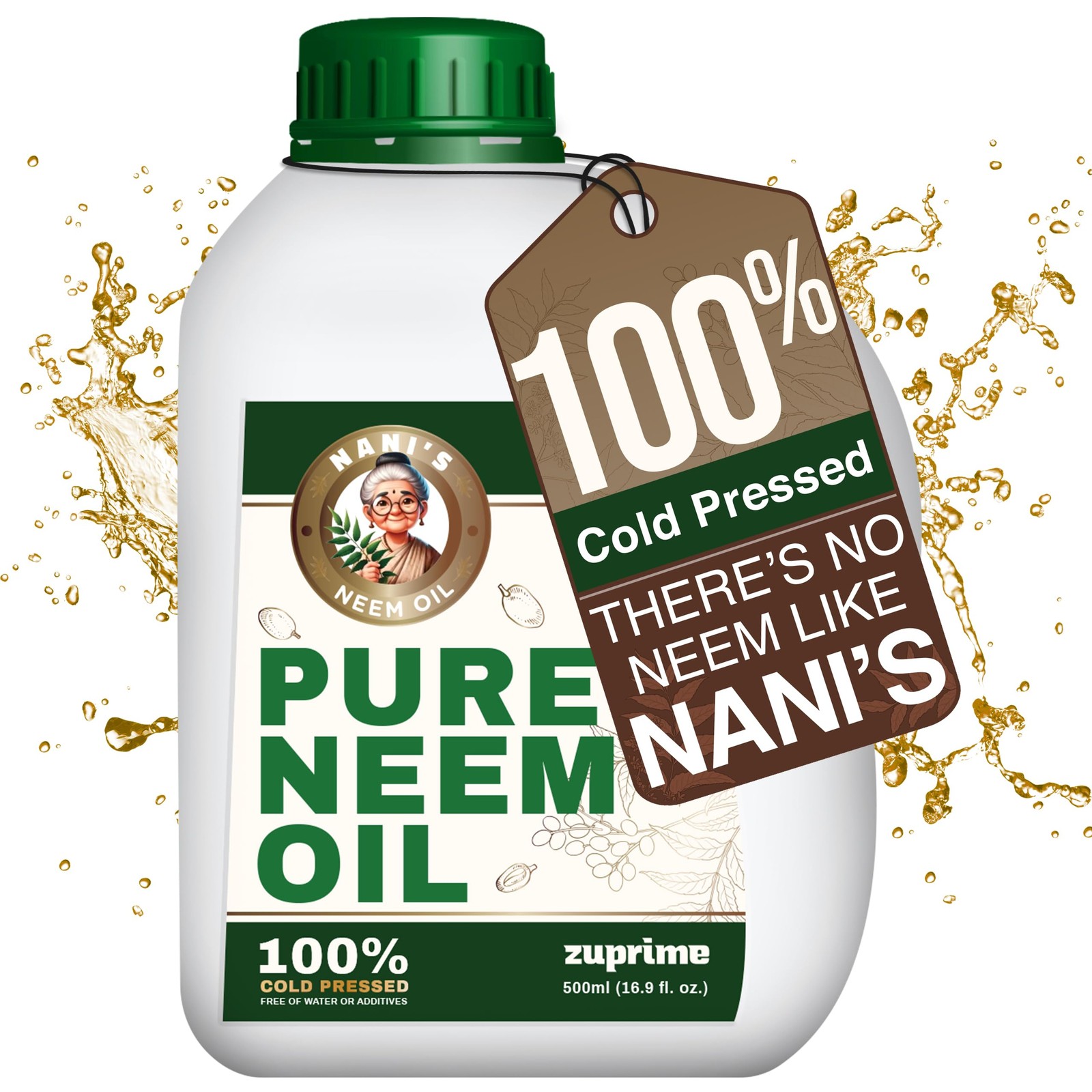 Nani's Pure Neem Oil for Plants Concentrate  Dilute for Use as Organic Neem O...