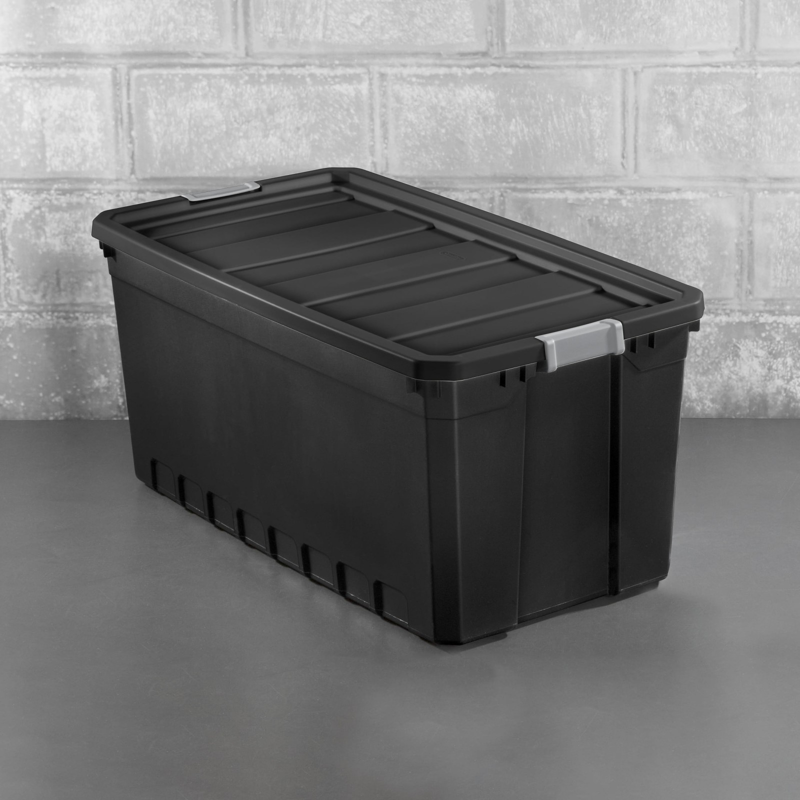 3 PACK 50 Gal Storage Containers Large Stacking Bin Box Plastic Tote Organizer