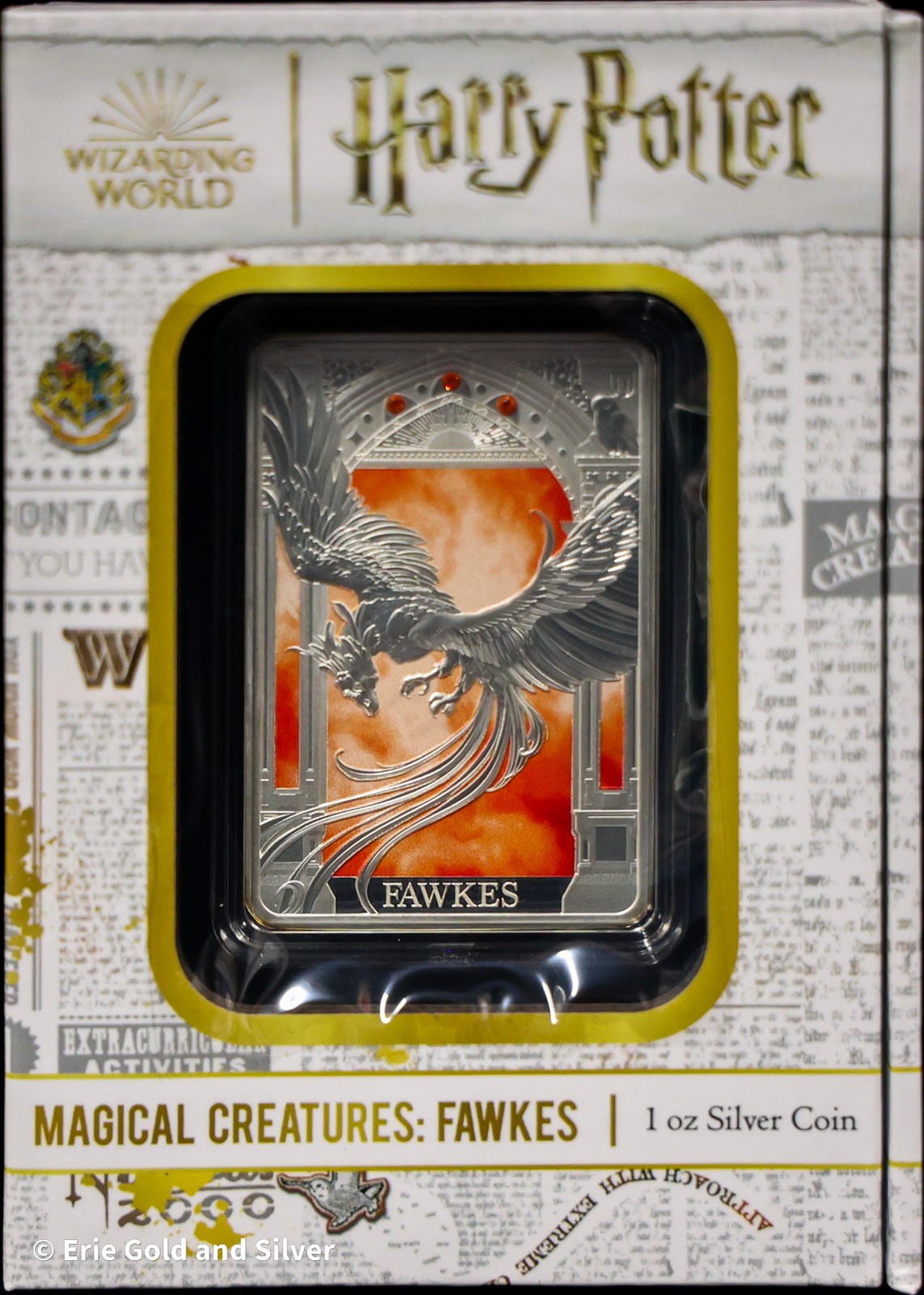 2023 Niue Harry Potter Phoenix Magical Creatures: Fawkes 1 oz Silver in OGP