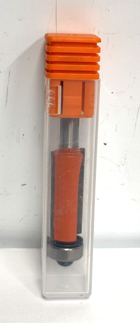 5-Pk Carbide 2-flute 1/2" x 1-1/4" Cut Length Flush Trim Router Bit 1/4" Shank
