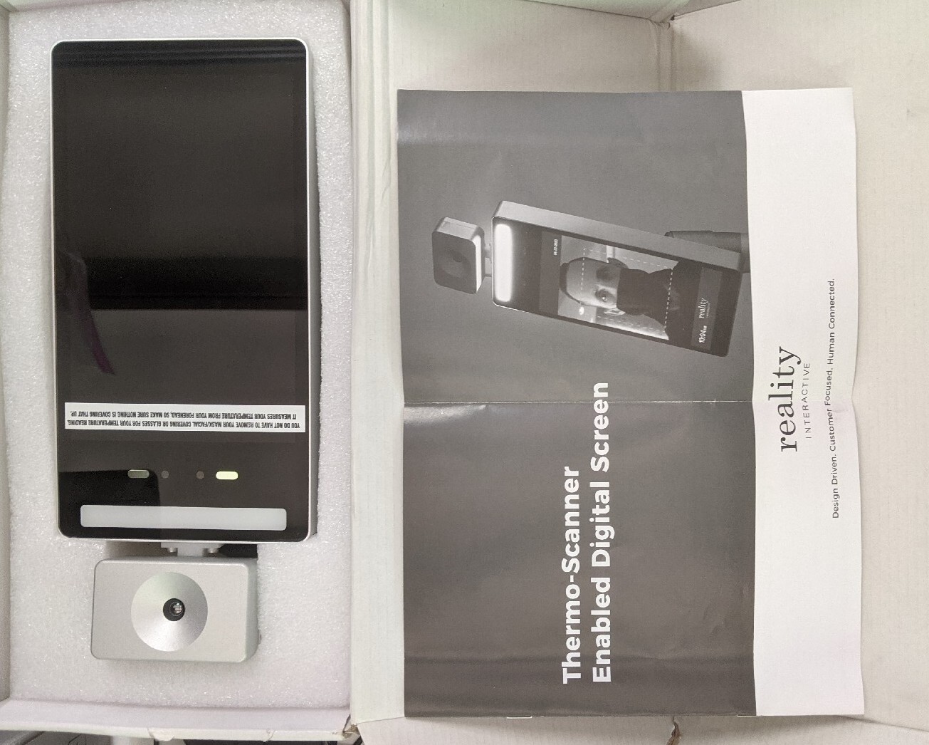 Reality Interactive Thermo Scanner Enabled Digital Screen