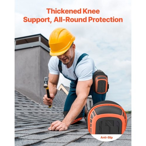 Knee Pads for Work Extended Heavy Duty Construction Knee Pads with 2