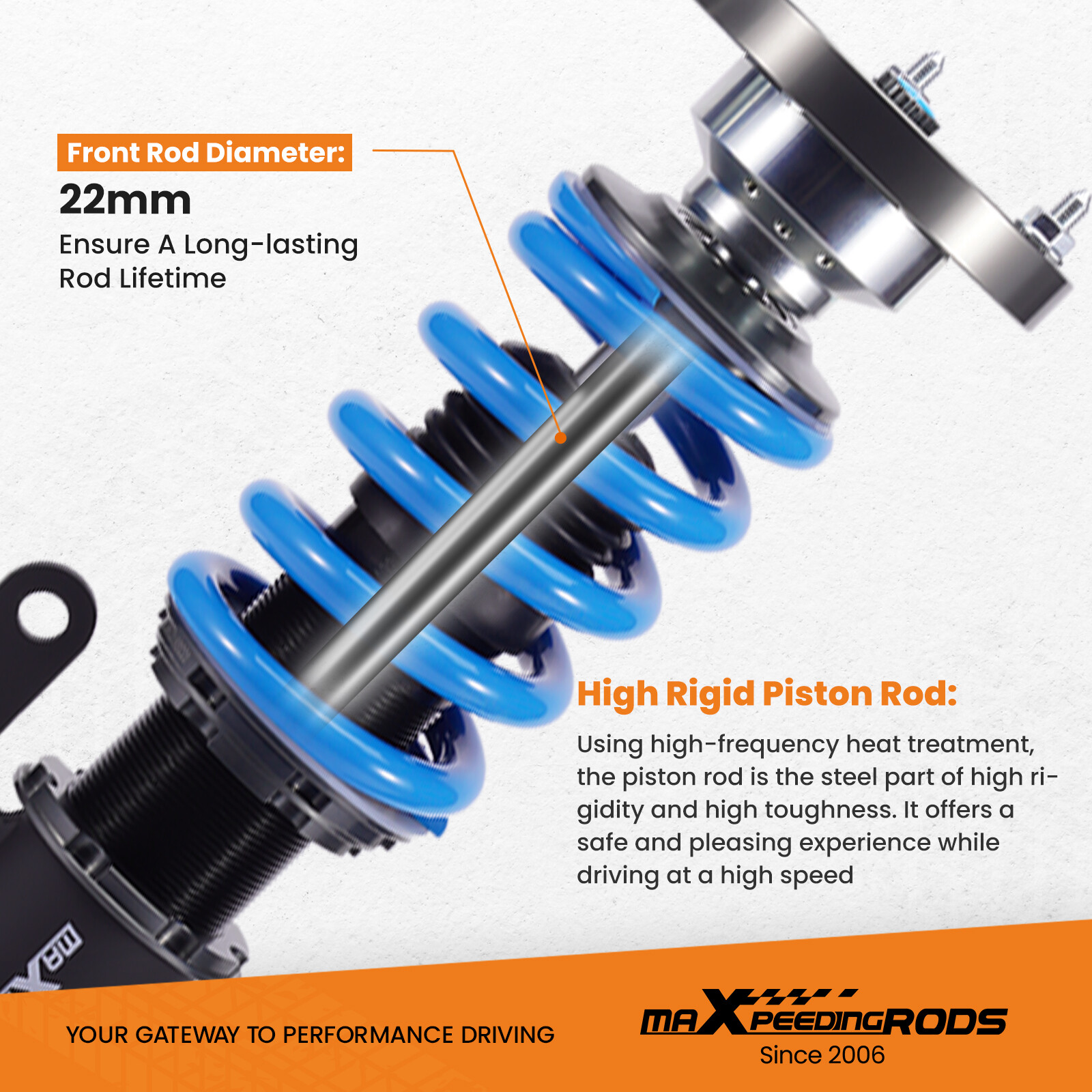 MaXpeedingrods T6 DAMPER COILOVERS KIT FOR BMW 3-SERIES AWD (E90/E91/E92)