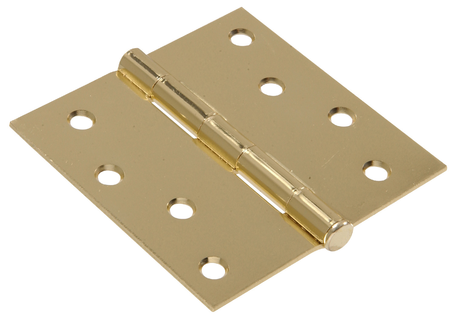 Hillman 851249, 4 in. Residential Door Hinge Brass Finish 2 PACK