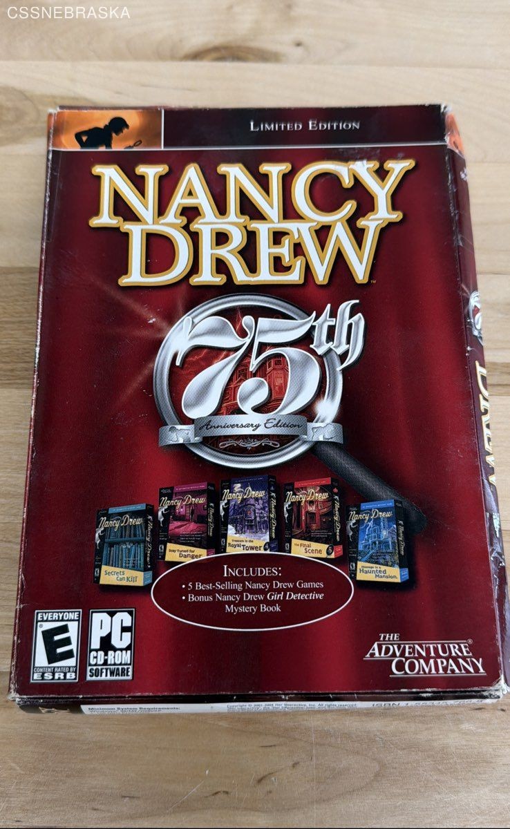Nancy Drew 75th Anniversary Limited Edition Box (PC CD-ROM, 2005)