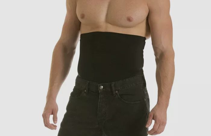 Instaslim Men Black Micro Slimming Compression Slimming and Support Band 2XL