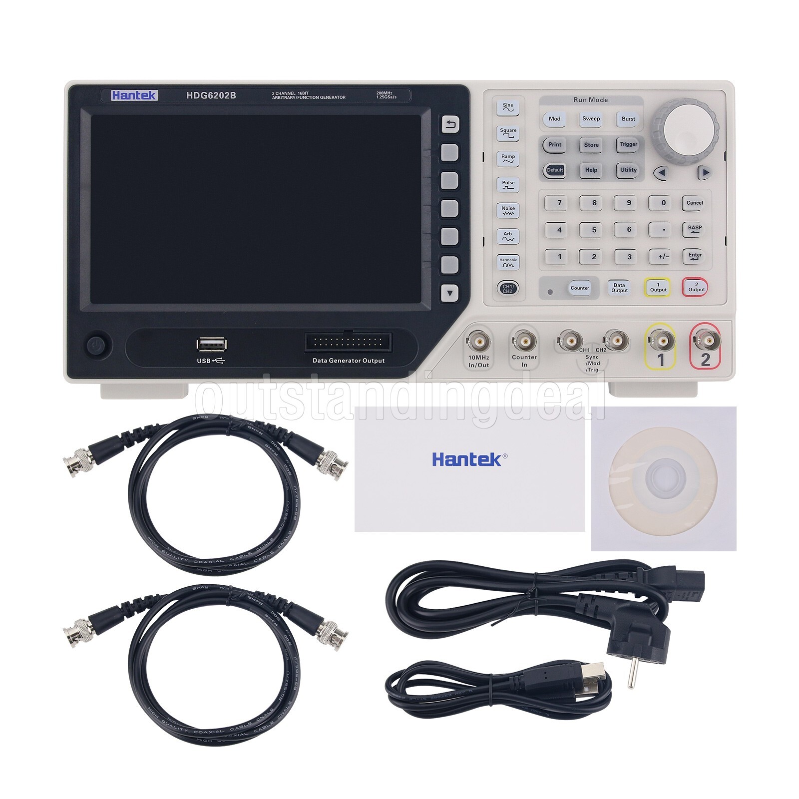 HDG6202B Multifunctional Signal Generator Arbitrary Waveform Generator ot25