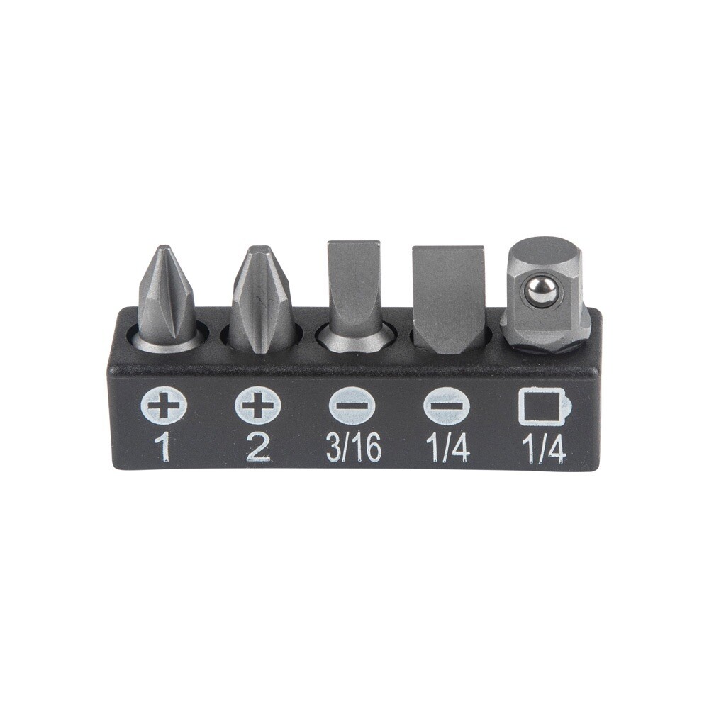 Klein Tools 65200 Ratchet Set 5Piece Mini Ratchet Set Phillips Slotted Adapter