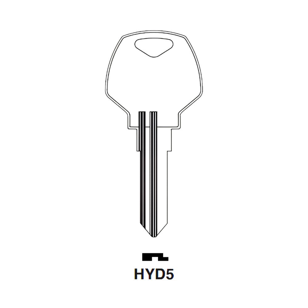HYD5 Key Blank Nickel