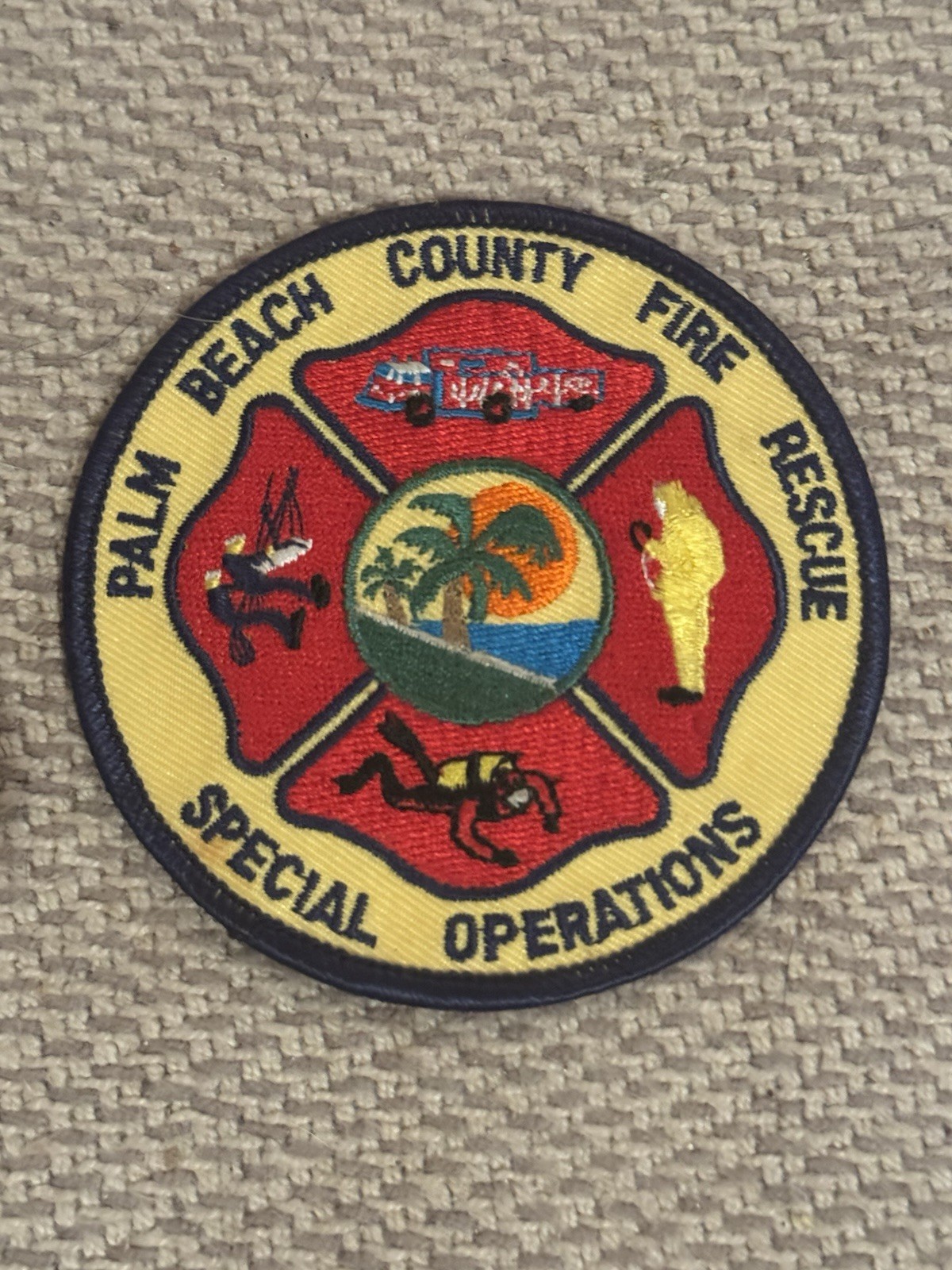Palm Beach County Florida Fire Rescue “Special Operations” 3.5” Cloth Patch