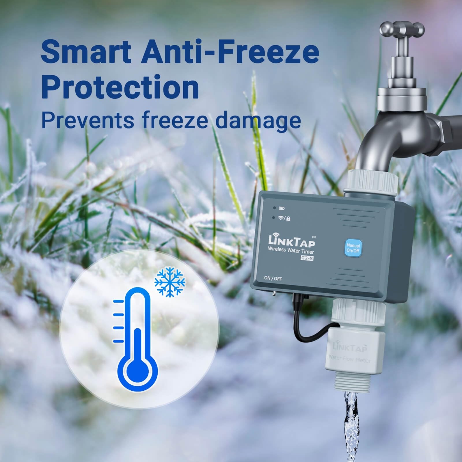 LinkTap G2S Smart Hose Timer, Weather/Volume Control, Gateway Required