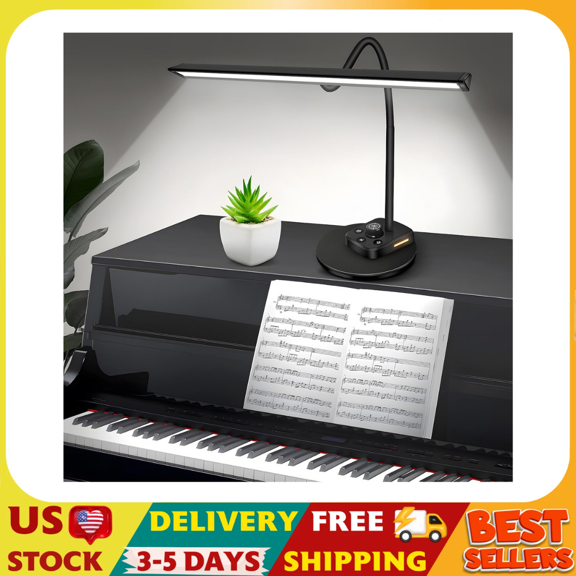 Piano Light, Upgraded LED Piano Lamp for Grand/Upright & Digital Pianos, Music S