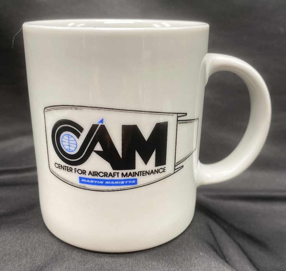 Vintage Martin Marietta Center For Aircraft Maintenance Employee Mug Jet
