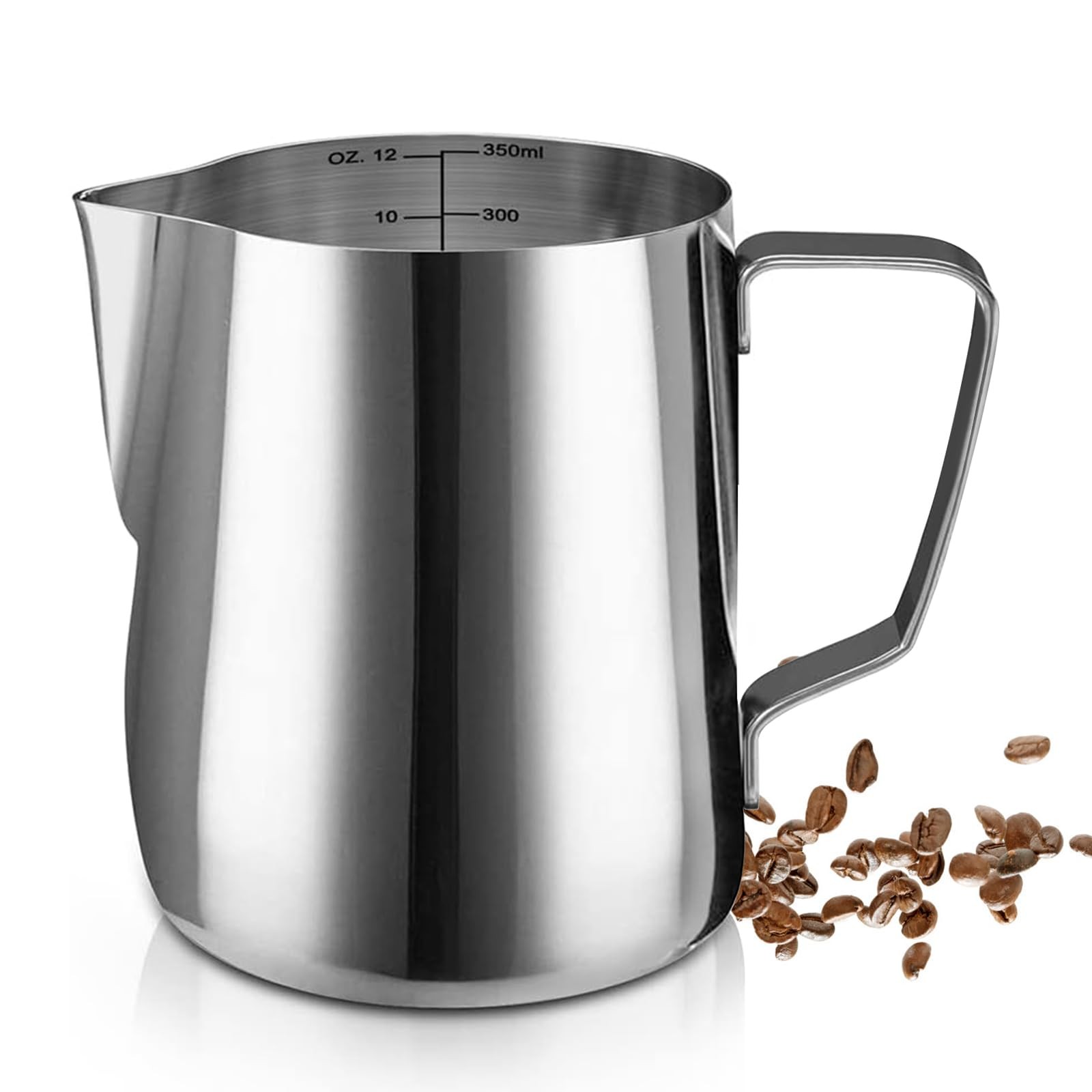 12oz/350ML Milk Frothing Pitcher Cup Stainless Steel Steaming Espresso Latte