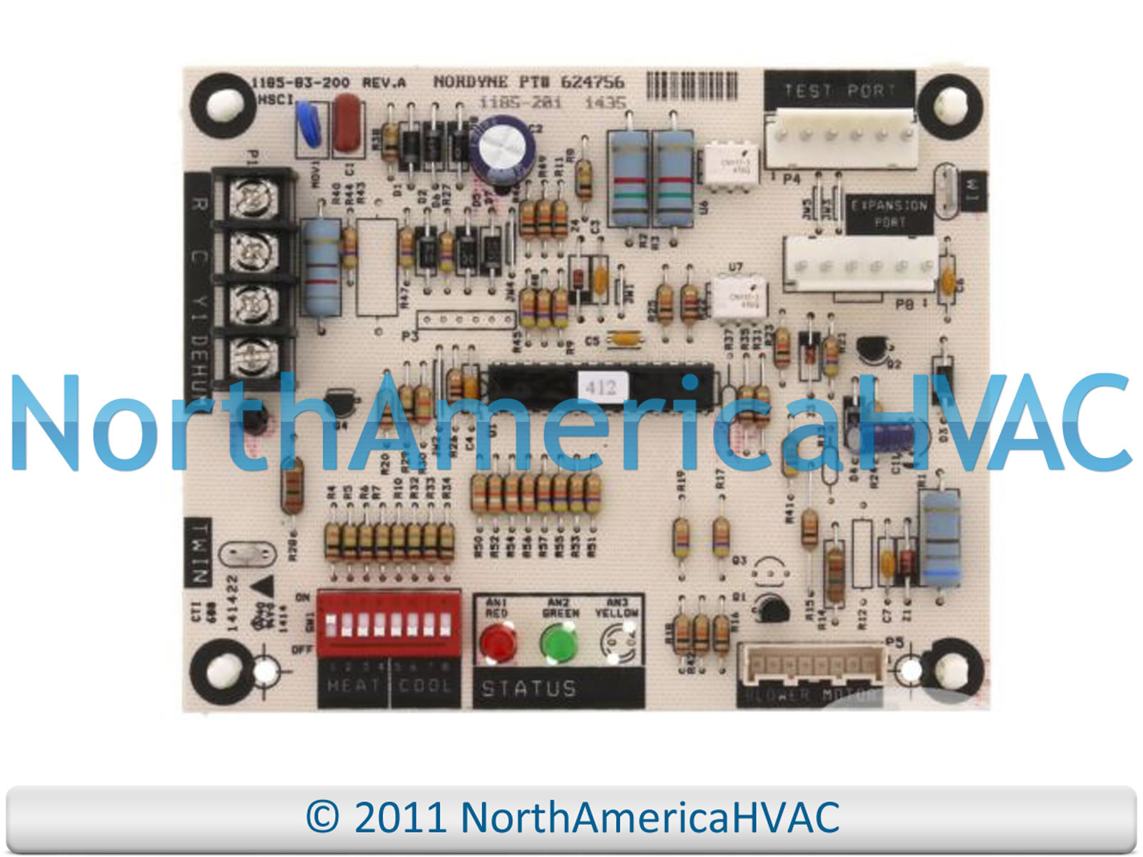 OEM Intertherm Nordyne Miller Furnace Control Circuit Board Fits 624756 624756R