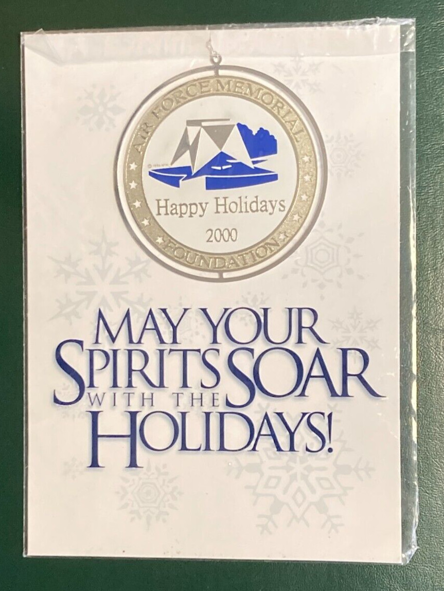 Vintage 2000 United States Air Force Memorial Foundation Metal Holiday Ornament