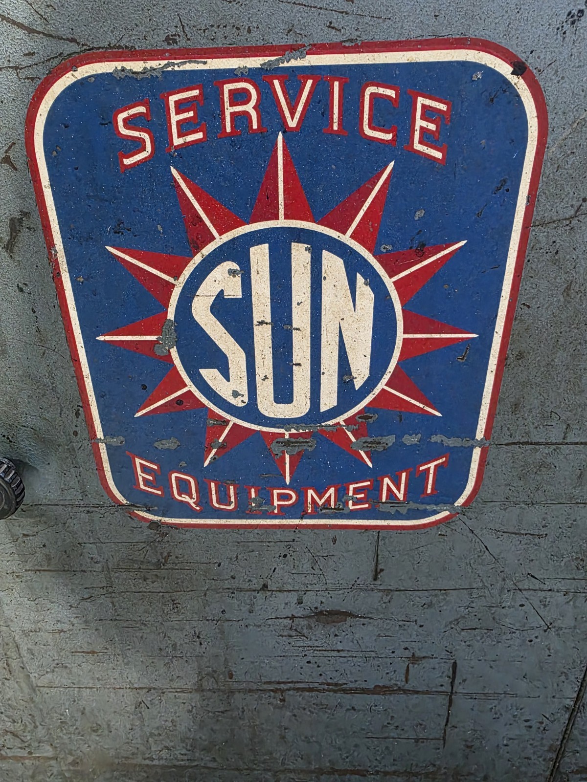 Vintage Sun 740 Electronic Engine Starter With Cabinet, UNTESTED
