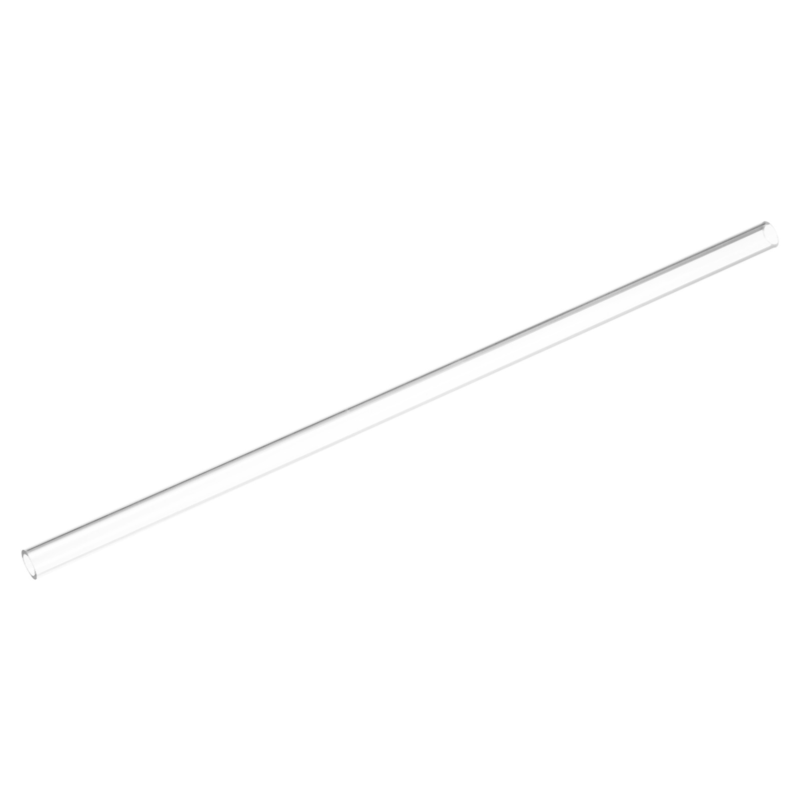 2pcs Clear Rigid Tubing Pipe 8mm(5/16") ID x 11mm OD 305mm Plastic Tube