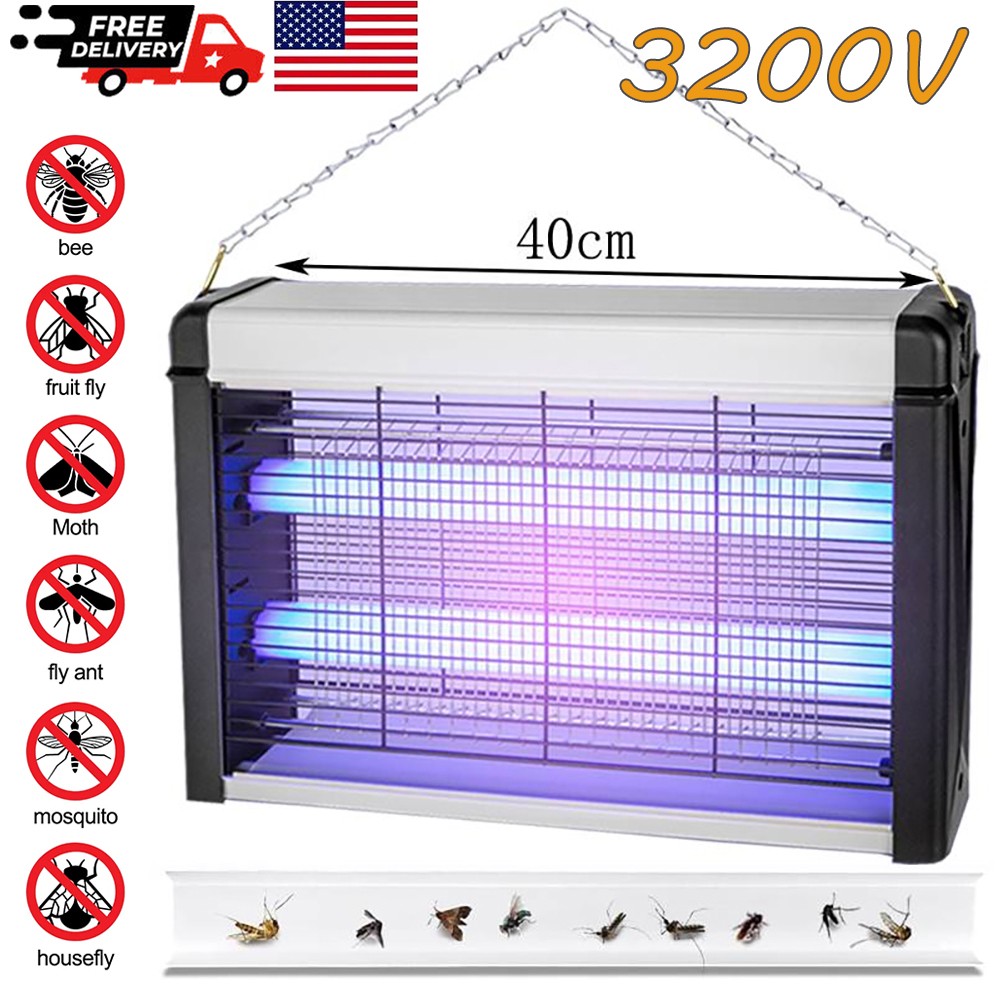 Mosquito Fly Bug Insect Zapper Killer Indoor Outdoor Electronic Light Trap Lamp