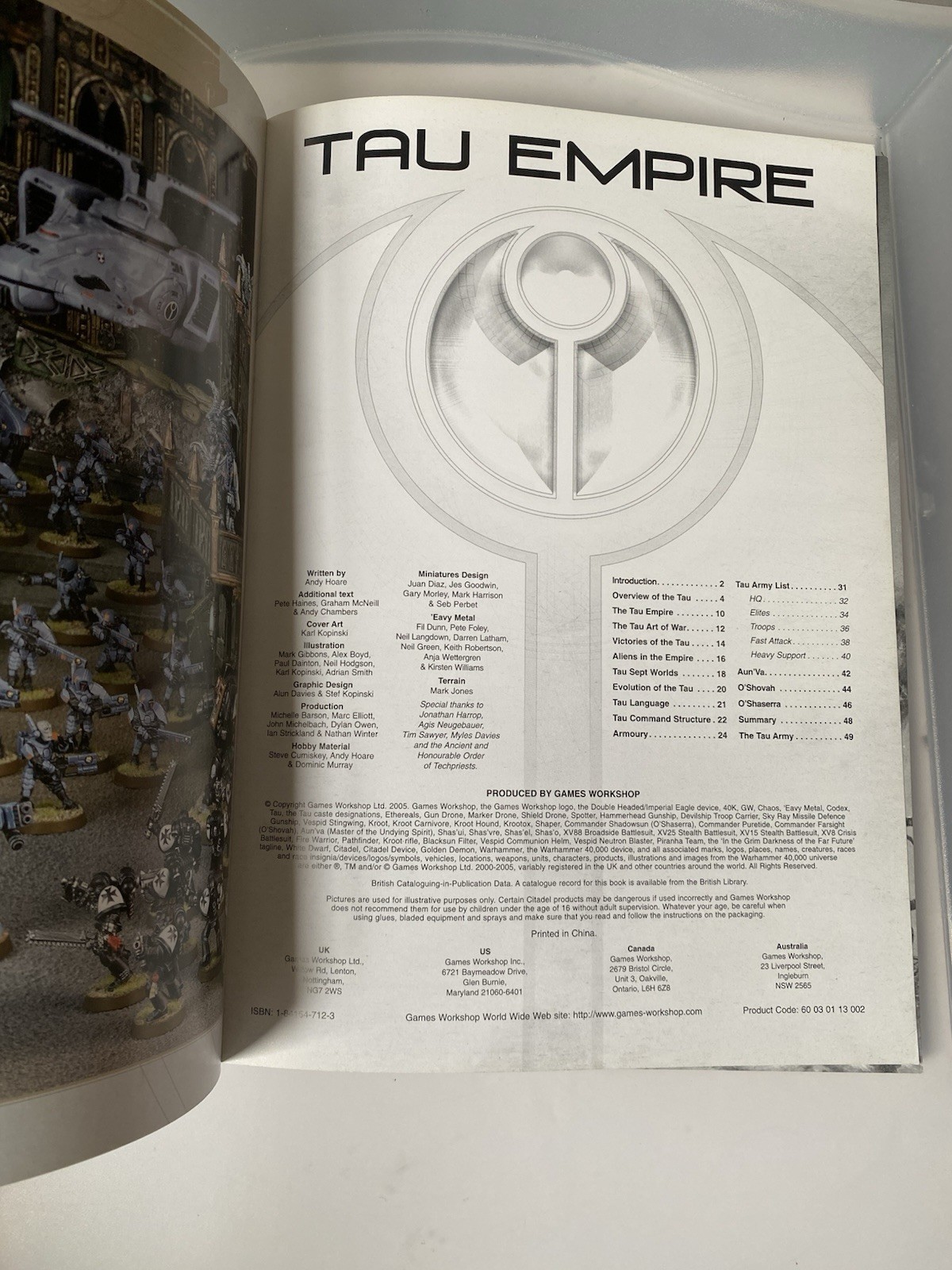 40k 4th Ed Tau Empire Codex, OOP Softcover Book, Excellent Condition