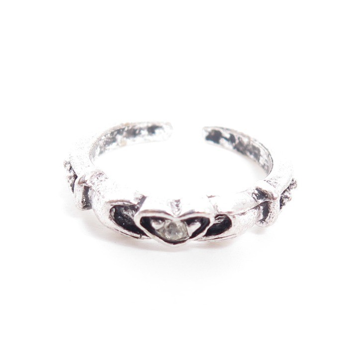 Irish Fede Gimmel Silver Tone Toe Ring