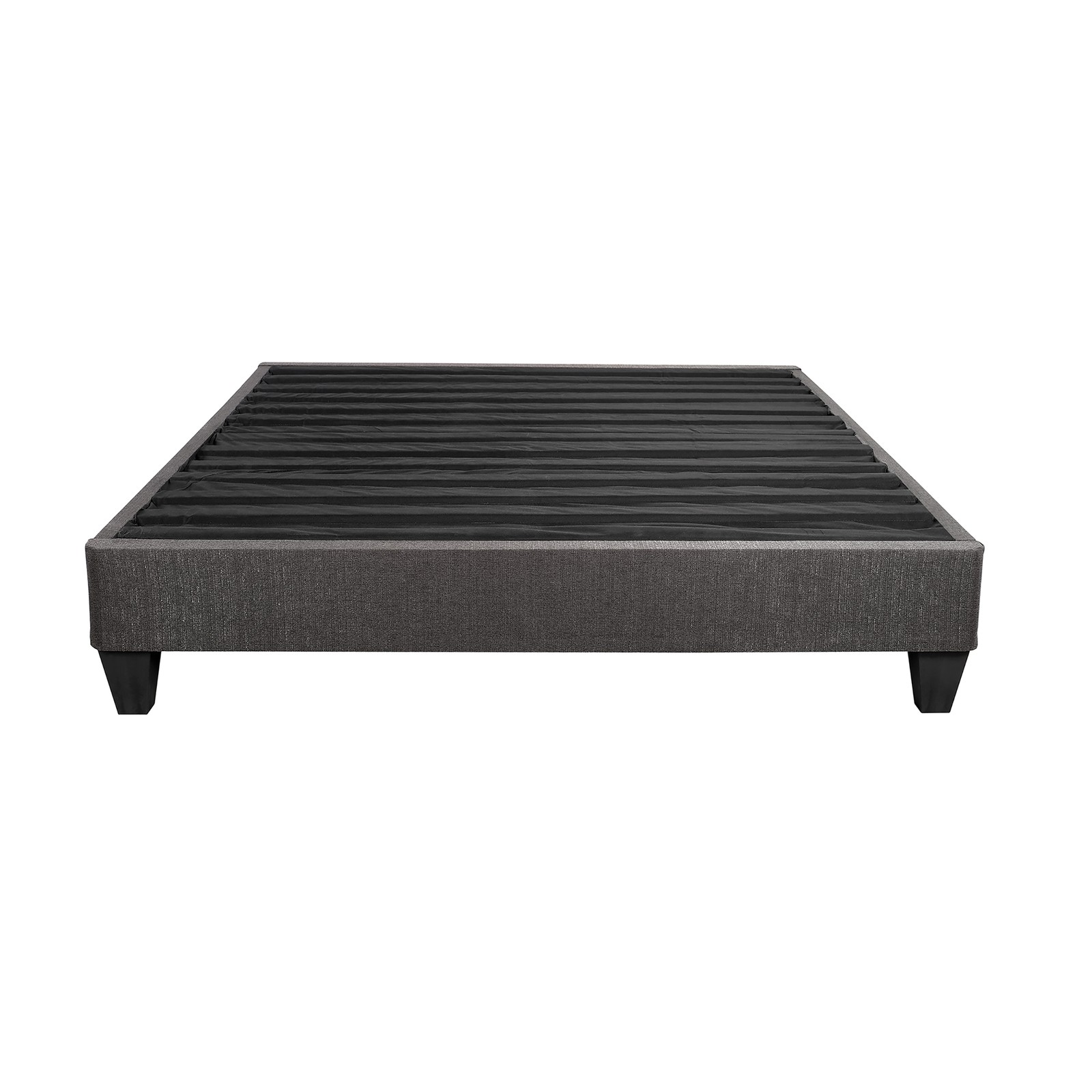 Contemporary 14 in. Platform Mattress Foundation, Queen Size Upholstered Bed
