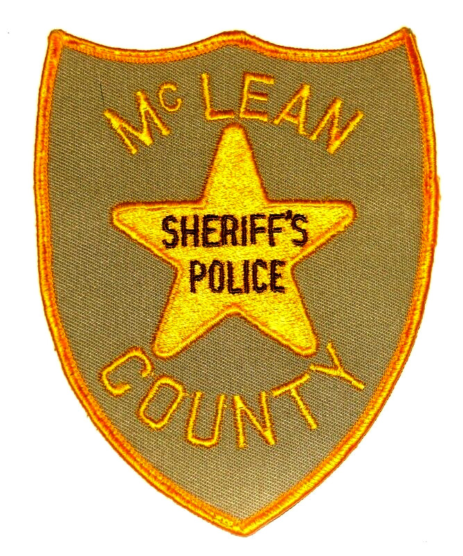 MC LEAN COUNTY – SHERIFF’S POLICE - ILLINOIS IL Sheriff Police Patch STAR USED