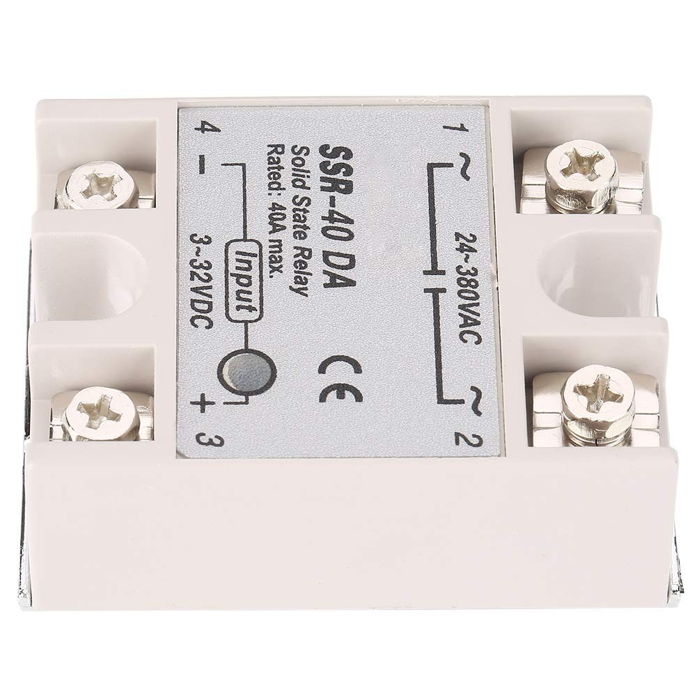 SSR40DA 40A Single Phase DCAC Solid State Relay Input 332V Output AC 1 PCS