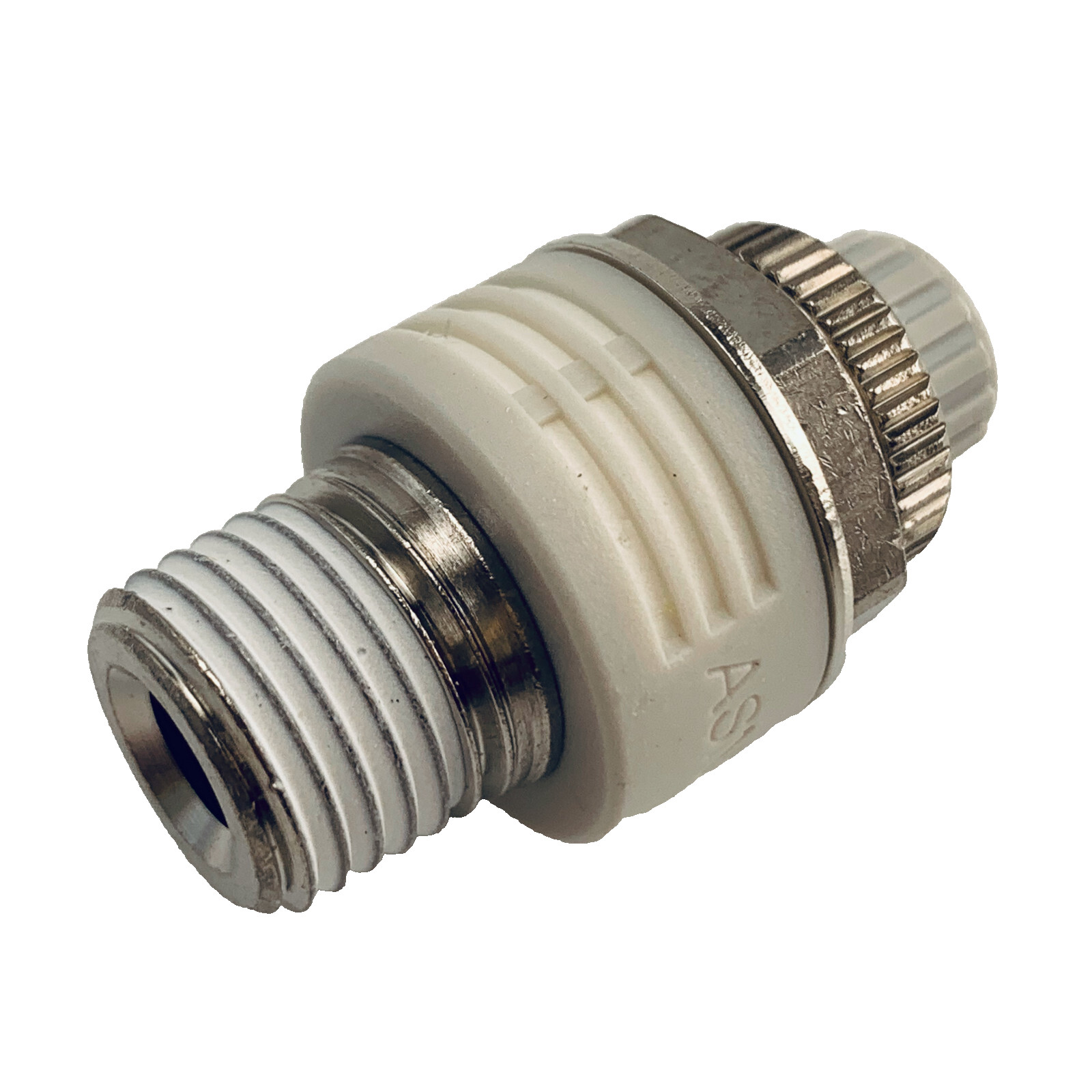 SMC ASN2-02-S 1.5MPa Flow control with Silencer, Threaded, R 1/4 Male
