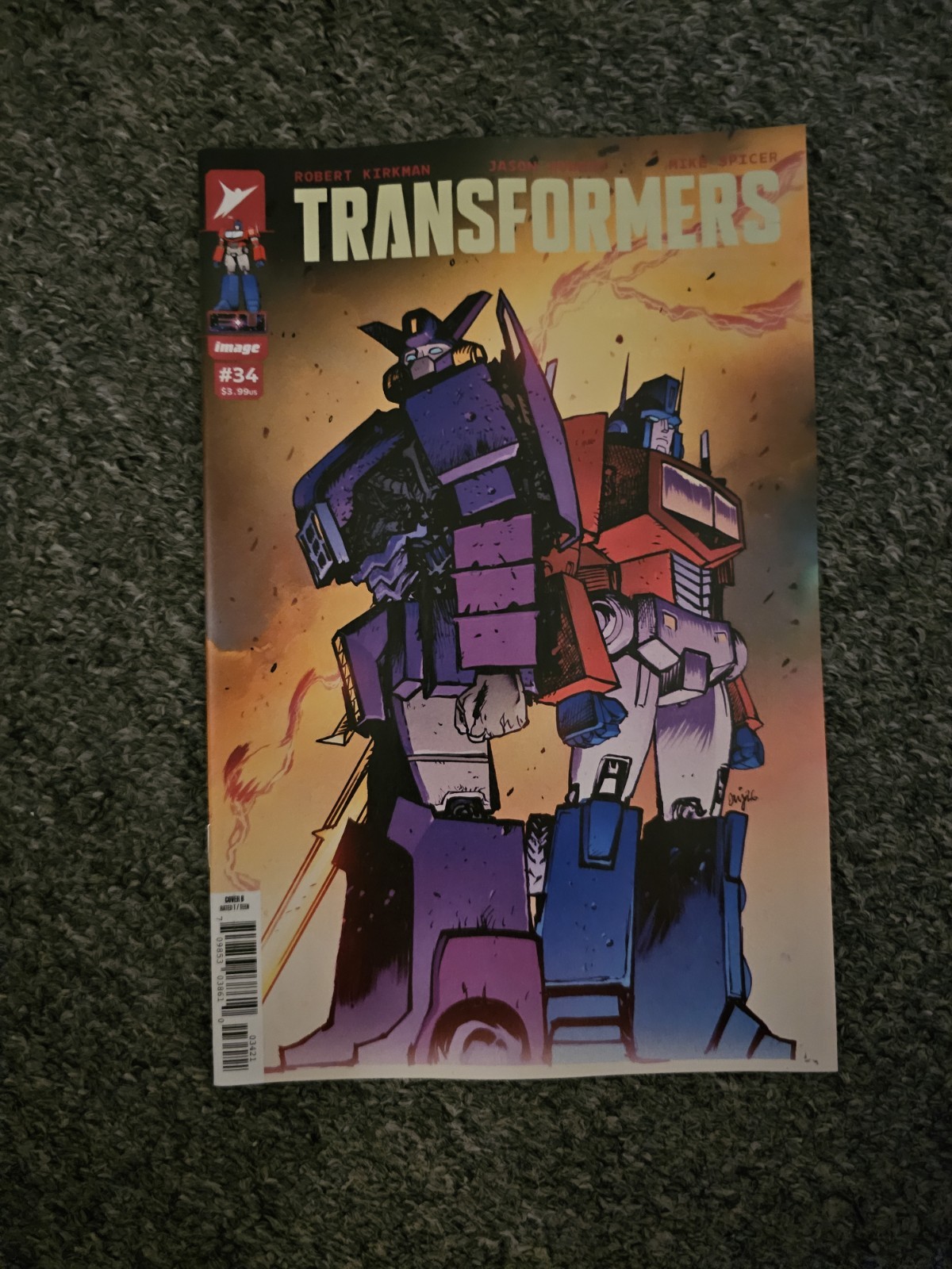 TRANSFORMERS #34 Cvr B Image  NM Johnson + Spicer