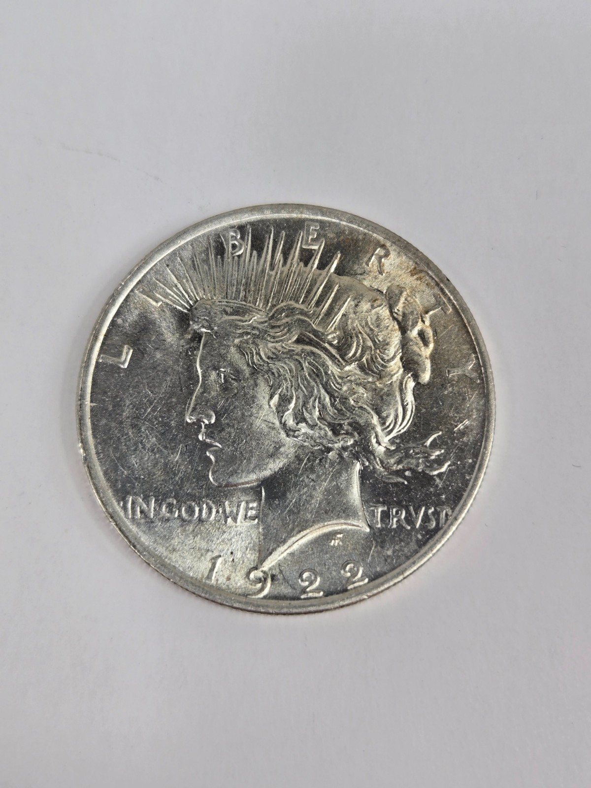 1922 U.S. Liberty Peace Silver Dollar Coin