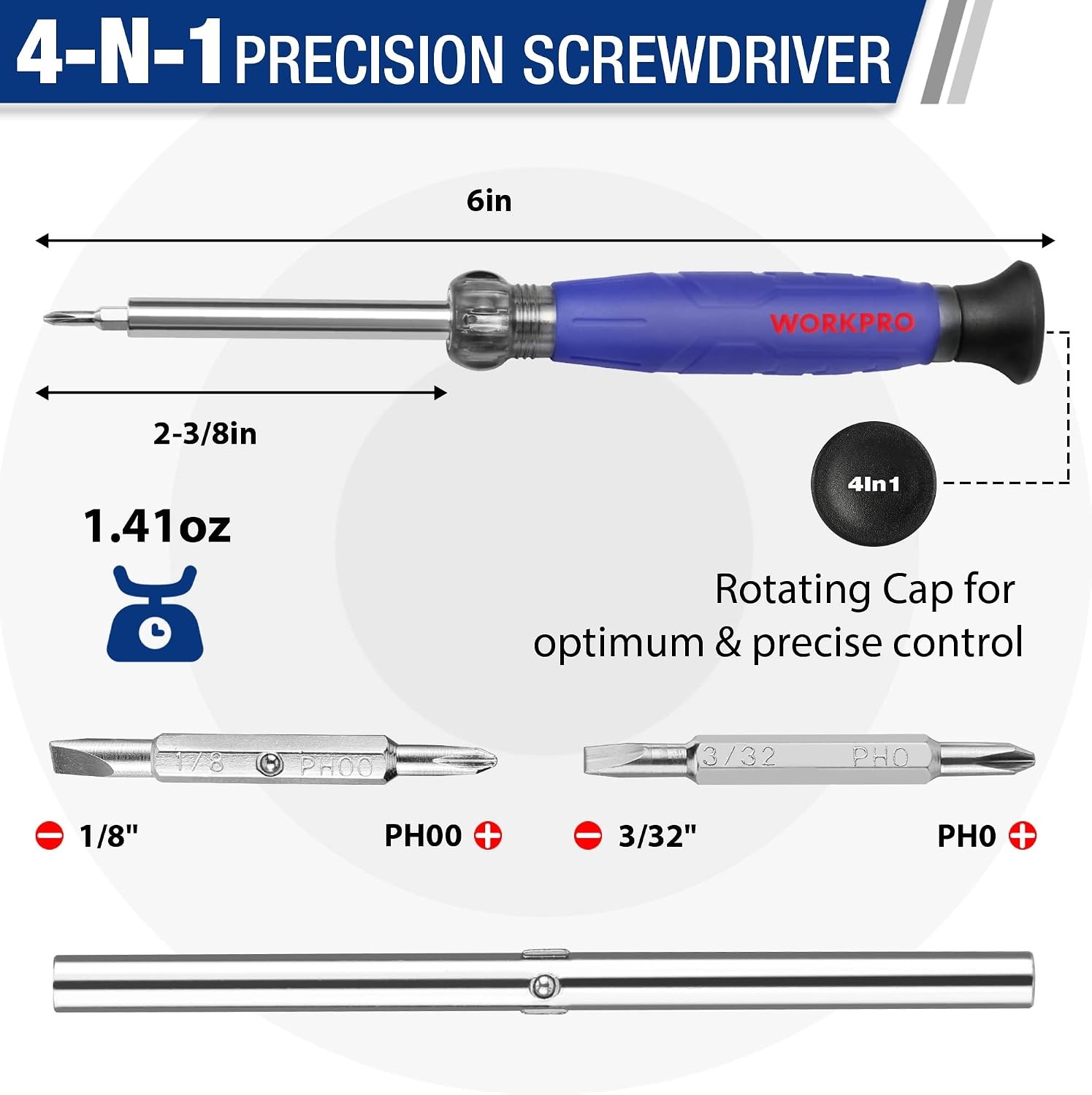 6-in-1 Basic & 4-in-1 Electronics Screwdriver/Nut Driver Set Tool Confort