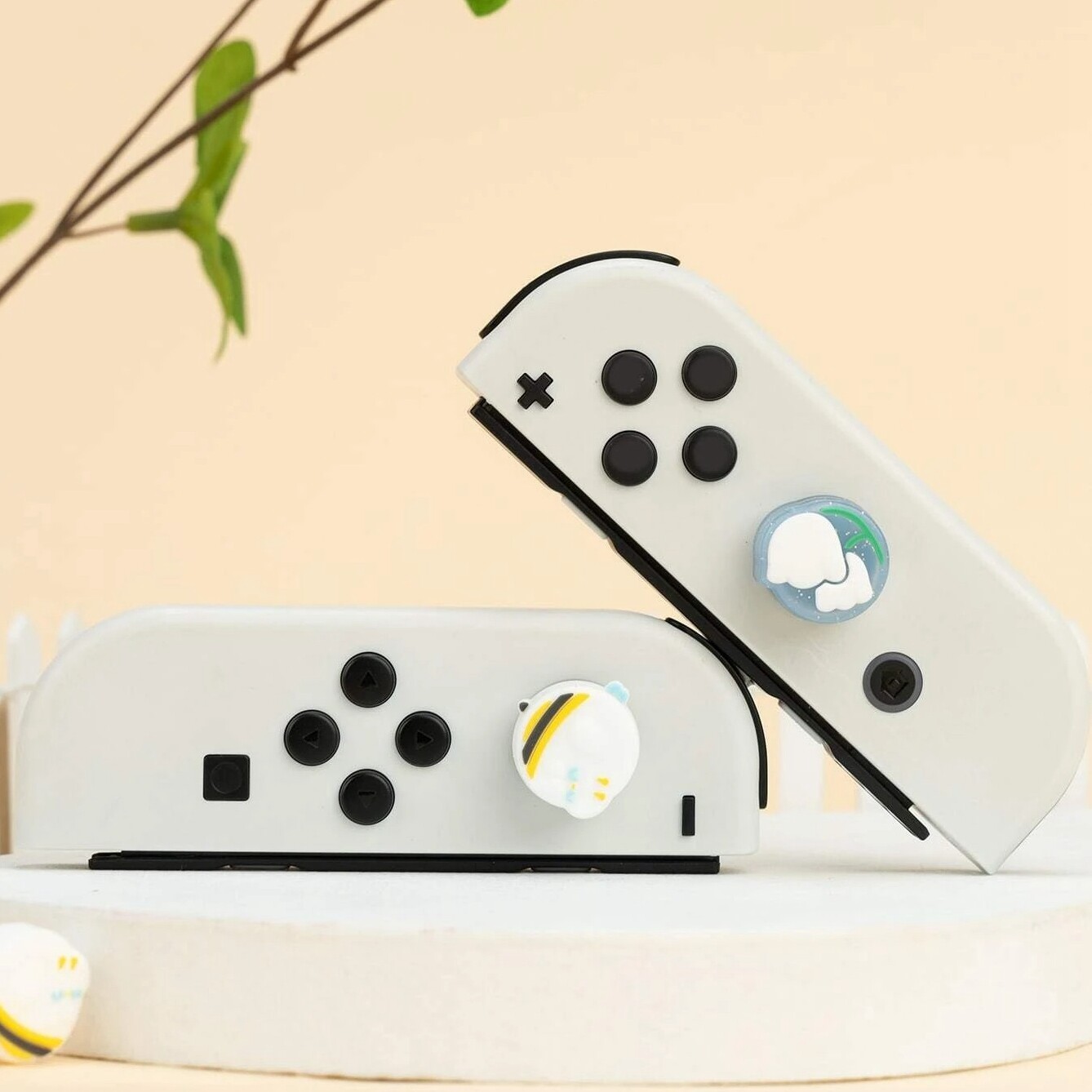 GeekShare 4PCS Thumb Grips Caps for Nintendo Switch / Lite / OLED Soft Silicone
