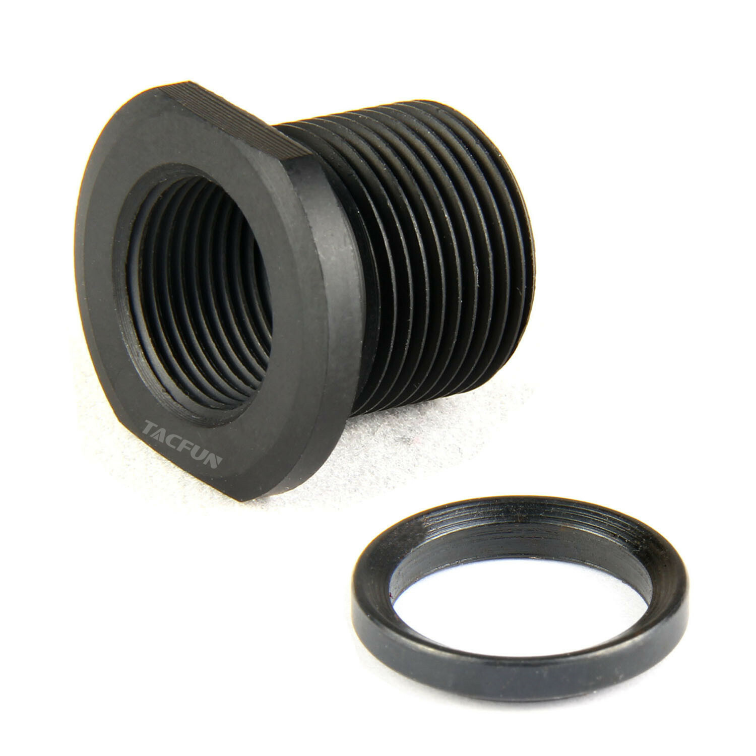 Steel Muzzle Thread Convert 1/2x28 TPI to 5/8x24 TPI w/ Crush Washer