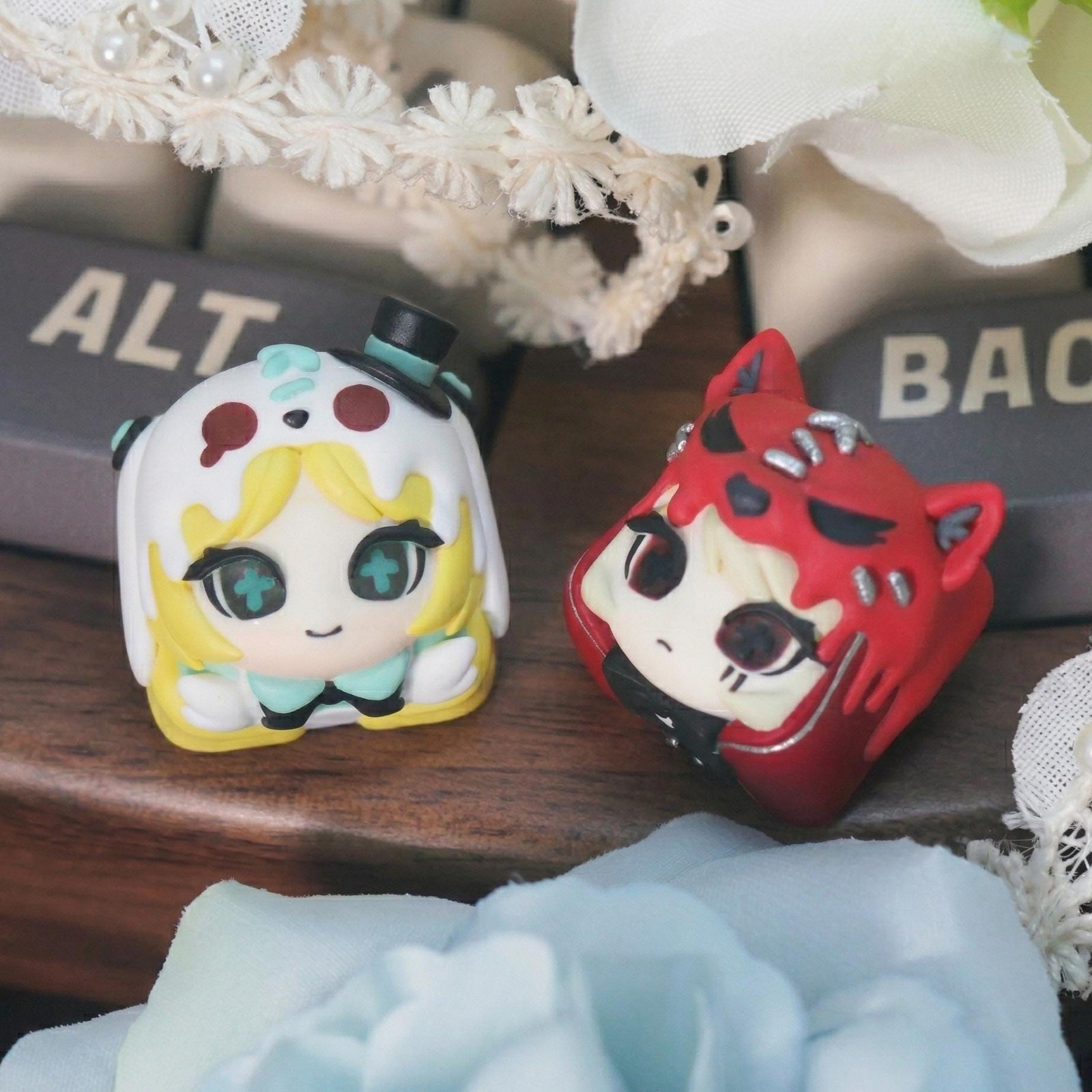 Alice Red Riding Hood Artisan Resin Keycap