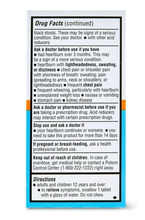 Equate Maximum Strength Famotidine 20mg Tablets, 200 Count
