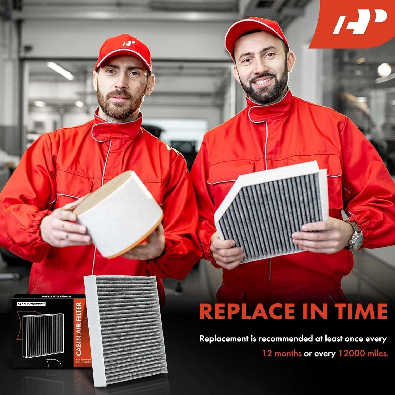 2-PC Cabin Air Filter with Activated Carbon Compatible with Ford & Lincoln -