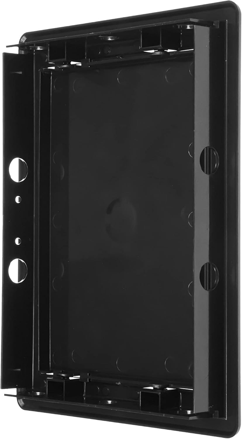 6" X 8" Black Plastic Access Panel - Drywall Wall Access Door for Plumbing, Elec