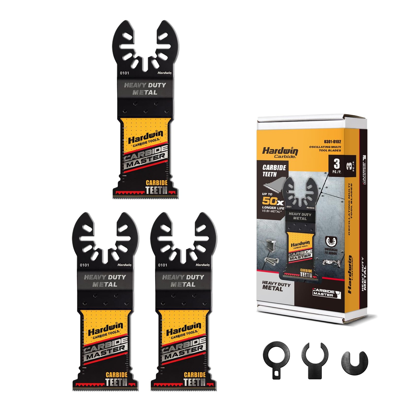 Carbide Oscillating Saw Blades, Heavy Duty Multi Tool Blades Quick Release fo...