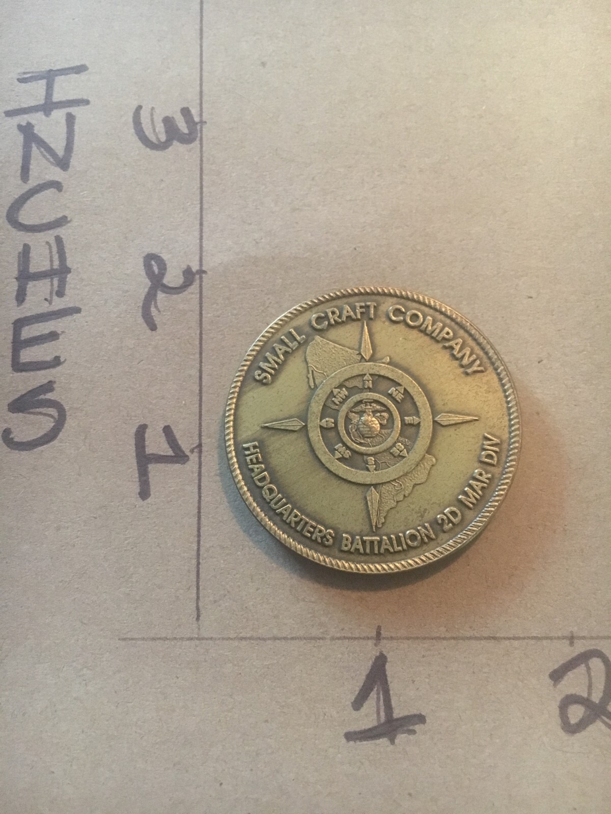 USMC 2nd Marine Division Small Craft Company HQ Battalion CHALLENGE COIN 5/6/25