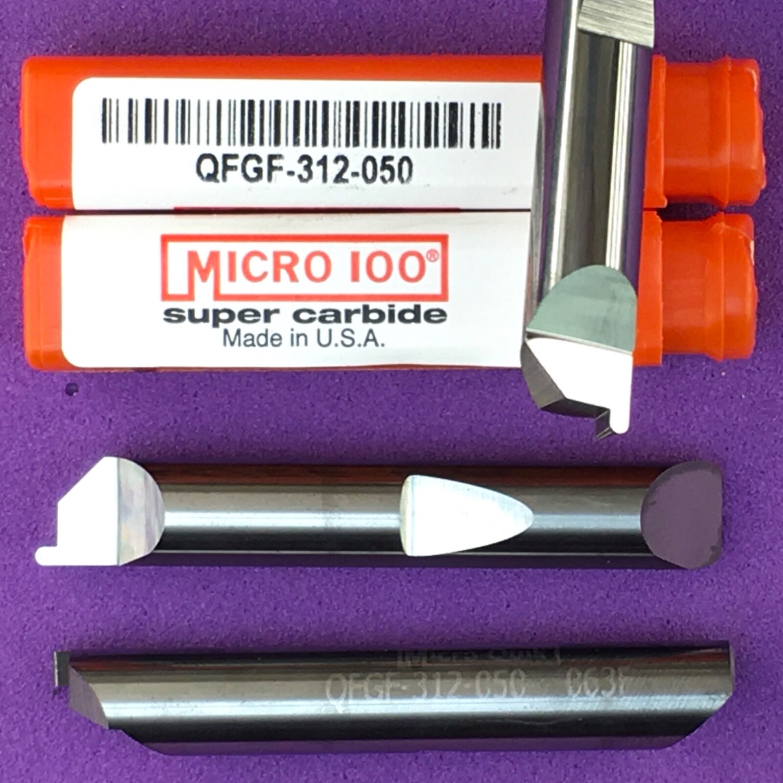 MICRO 100  QFGF -312-050 Carbide Face Grooving Bar WOC .050” .025”R🎯Machinist
