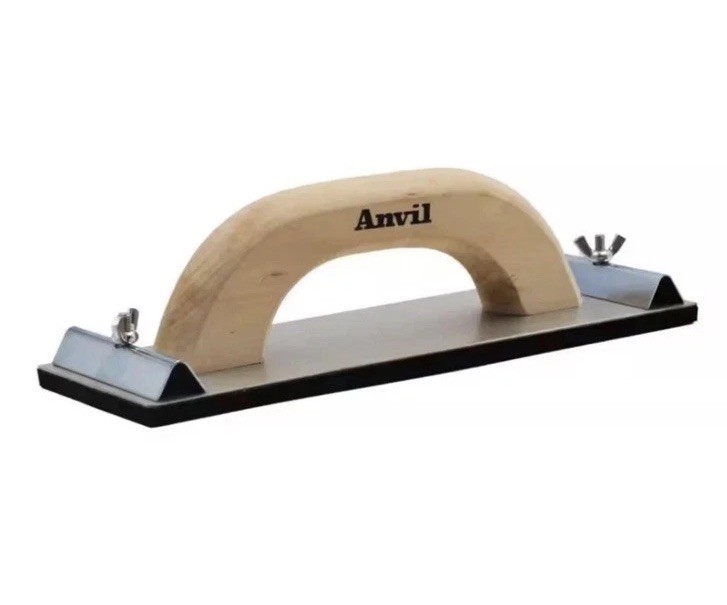 Anvil Aluminum Base Hand Sander with Wooden Handle 9 1/4x3 1/4 inch NEW 04215332