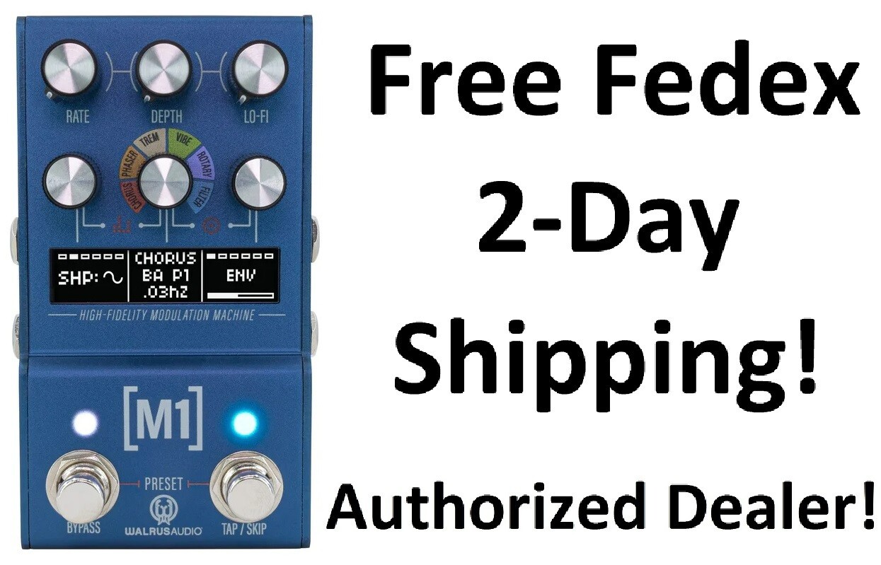 New Walrus Audio MAKO Series MKII M1 High-Fidelity Modulation Guitar Pedal