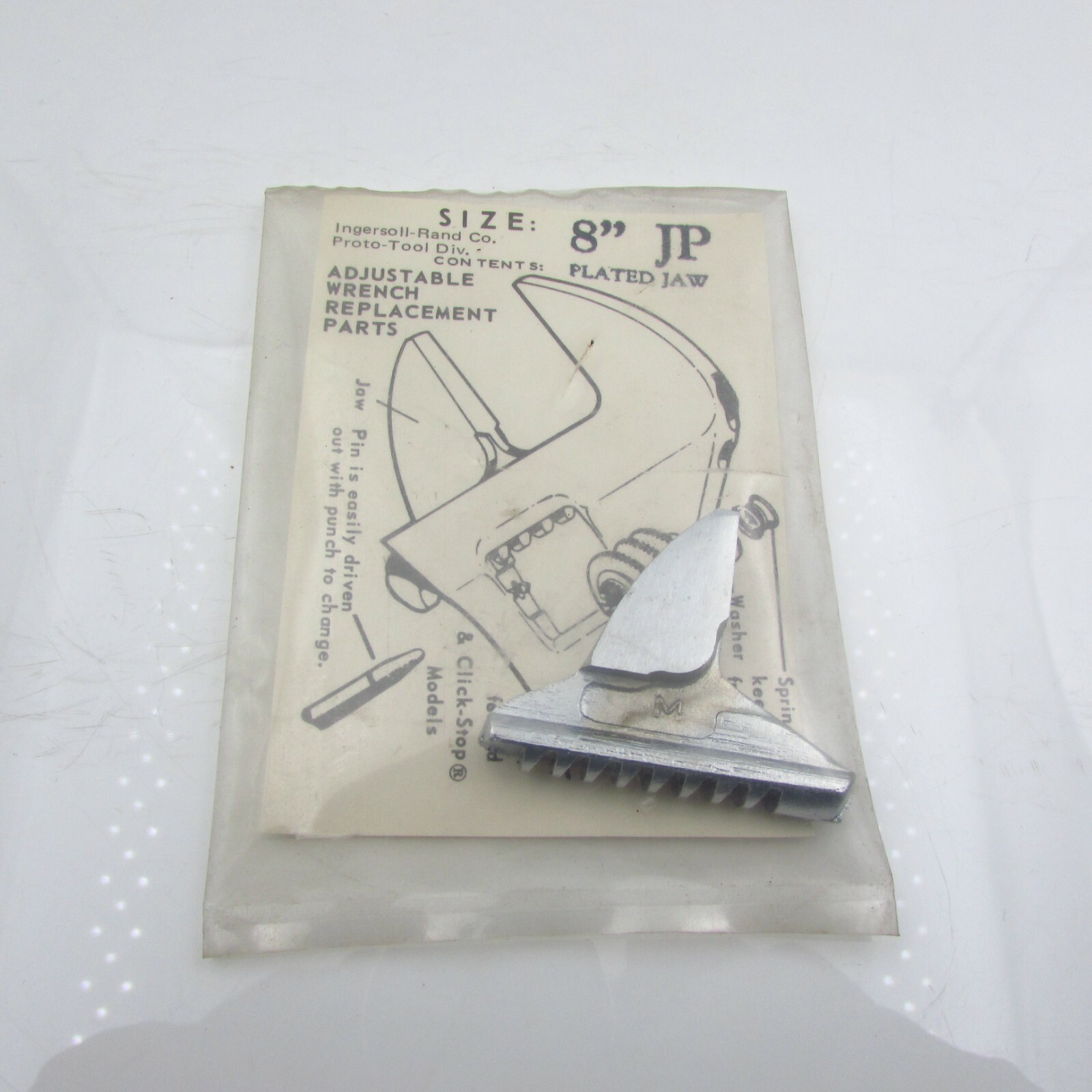 New Vintage Proto Part # 8" JP Jaw Adjustable Wrench Parts For 708