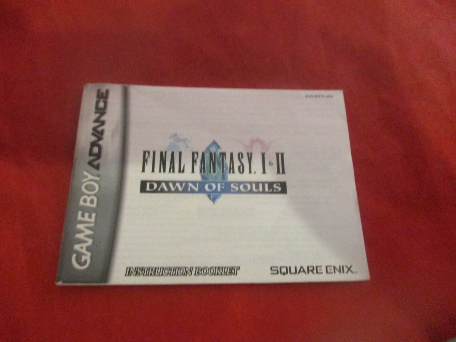 Final Fantasy I & II Dawn of Souls Game Boy Advance Instruction Manual Booklet