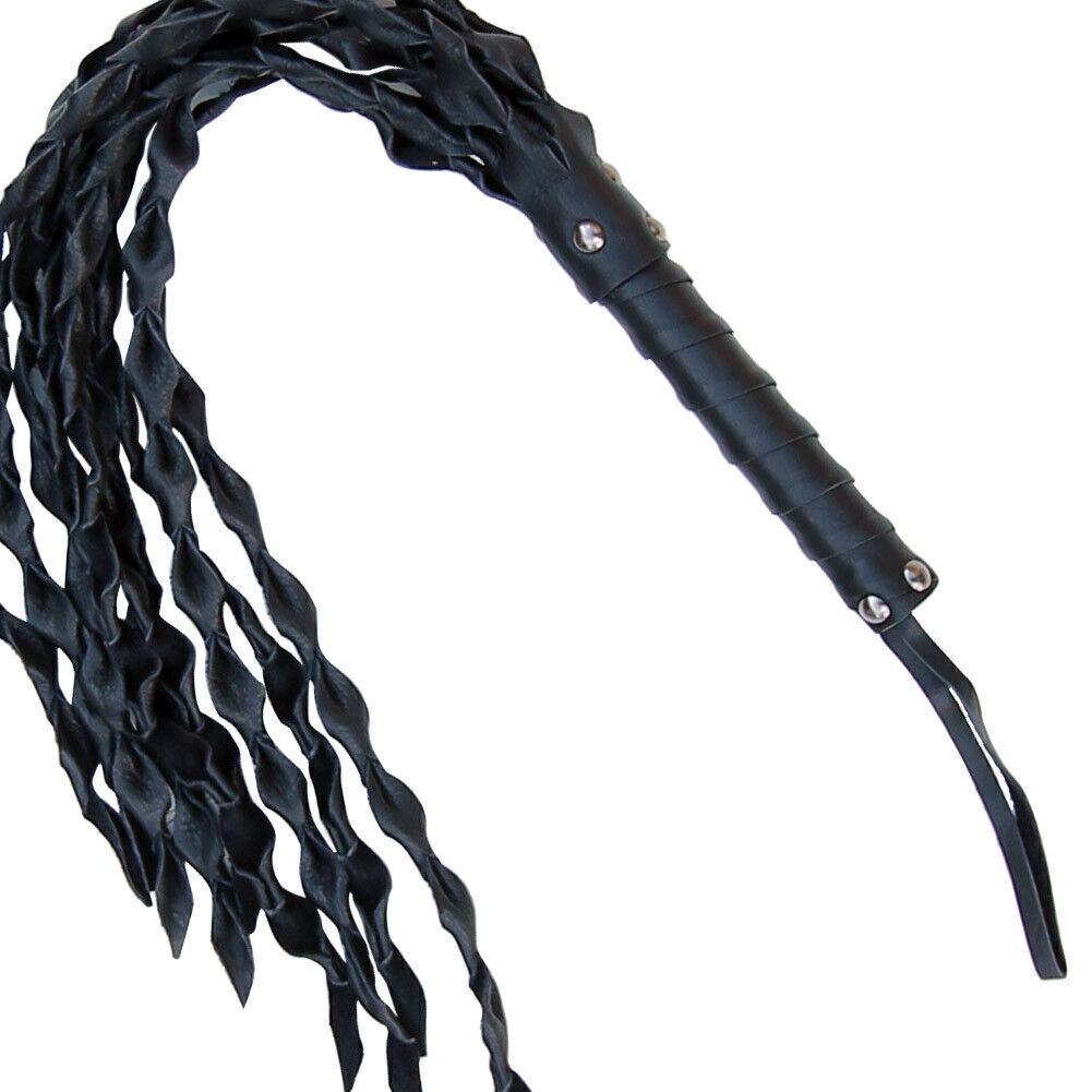 Medieval Renaissance Cat o Nine When the Lights Go Out Leather BDSM Flogger