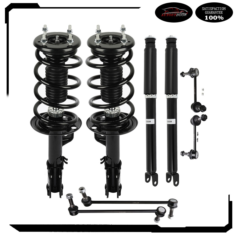 For 2013-2018 Ford Explorer FWD Front Struts Rear Shock Absorbers Sway Bar Kit