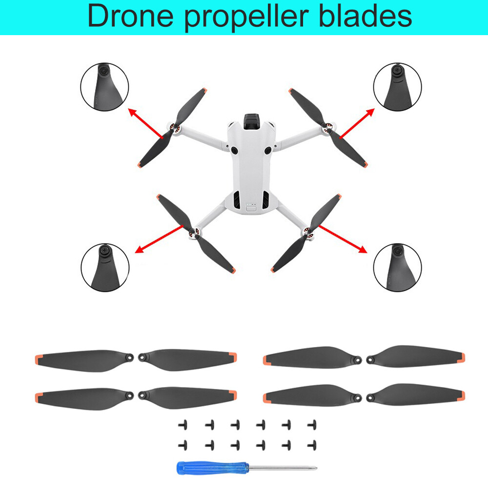 16pcs Camera Drone Propeller Propeller Blades Kit with Screw for DJI MINI4 PRO