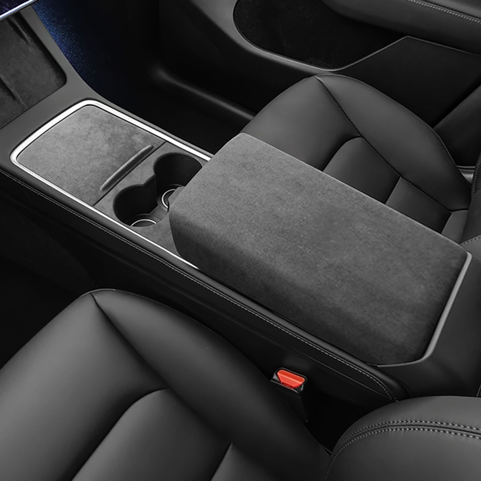 Alcantara Center Console Armrest Cover Protector Pad Fits for Tesla Model 3 Y