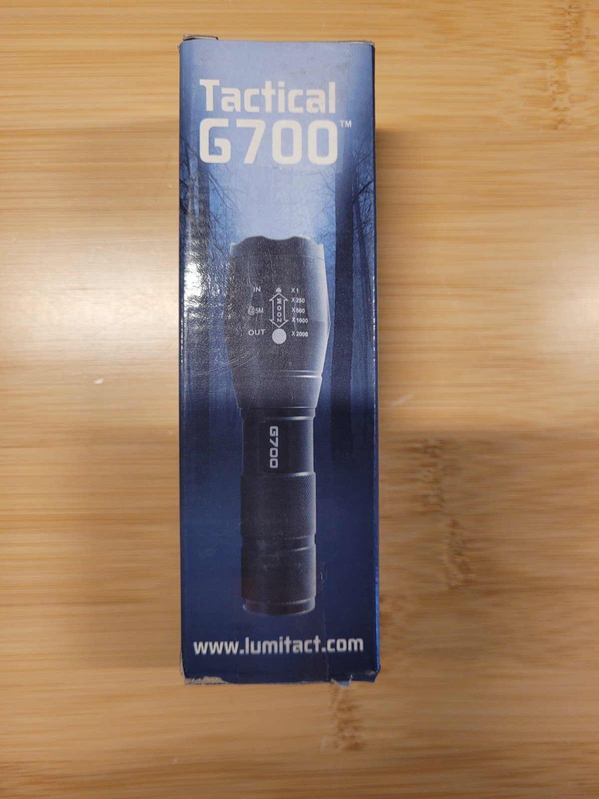 LumiTact G700 Tactical Flashlight 5 Modes Zoomable LED EDC Torch Self Defense